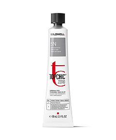 Goldwell Topchic Zero - Безаммиачная краска для волос 5N яркий натуральный коричневый 60 мл